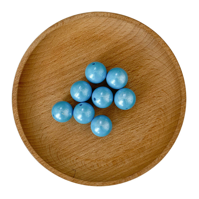 Wholesale 50pcs/pack 15MM Fine Shiny Silicone Round Beads